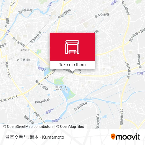 健軍交番前 map