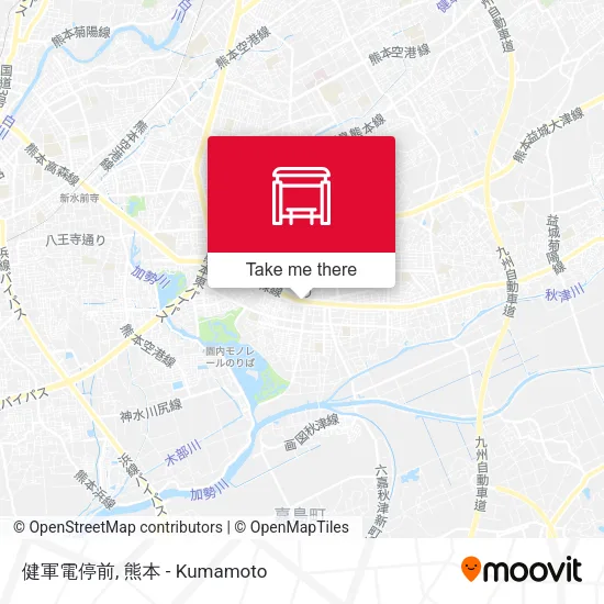 健軍電停前 map
