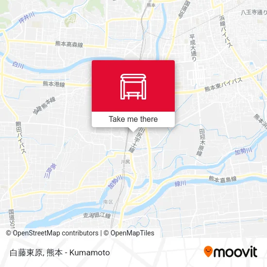 白藤東原 map