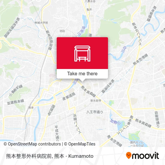 熊本整形外科病院前 map