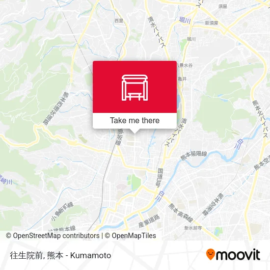 往生院前 map