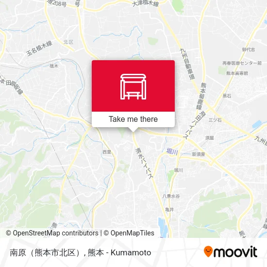 南原（熊本市北区） map