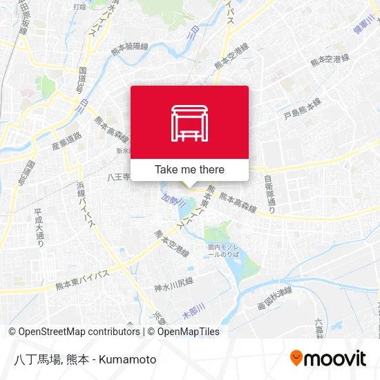 八丁馬場 map
