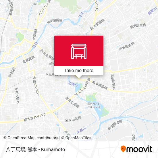 八丁馬場 map