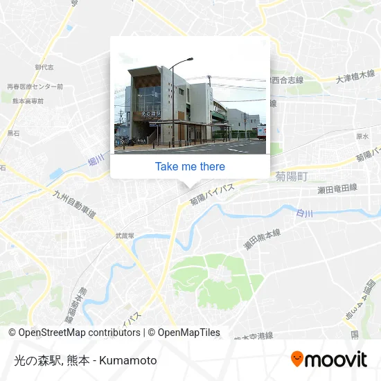 光の森駅 map