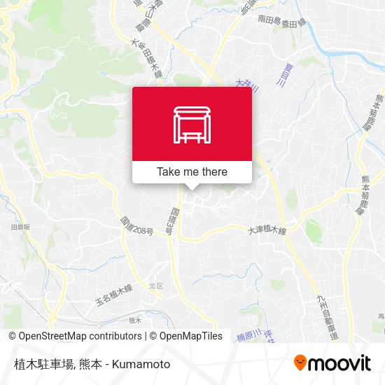 植木駐車場 map