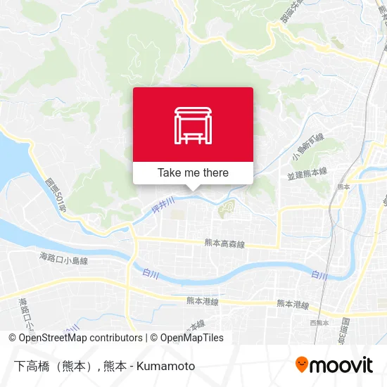 下高橋（熊本） map