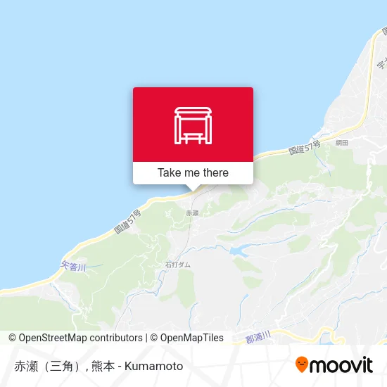 赤瀬（三角） map