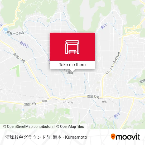清峰校舎グラウンド前 map