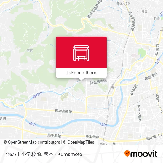 池の上小学校前 map