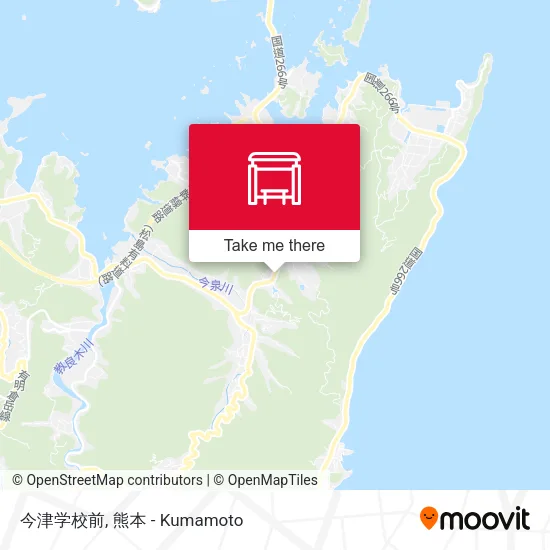 今津学校前 map