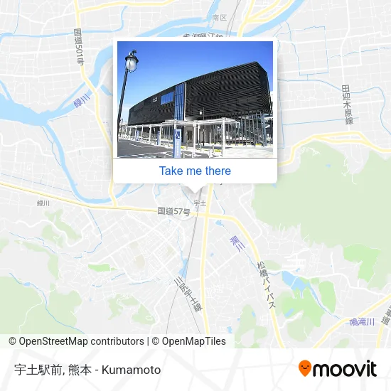 宇土駅前 map