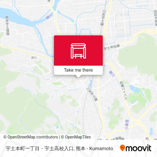 宇土本町一丁目・宇土高校入口 map