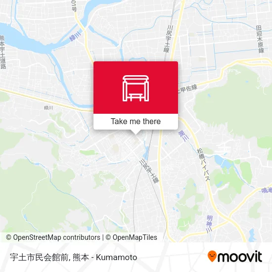 宇土市民会館前 map