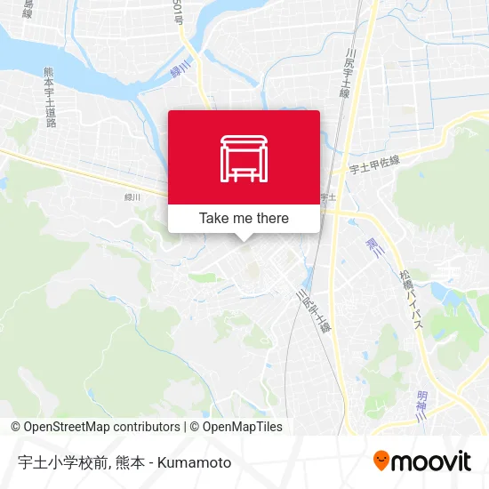 宇土小学校前 map
