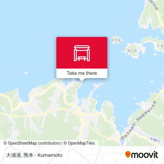 大浦港 map