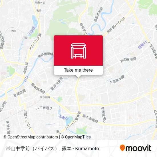 帯山中学前（バイパス） map
