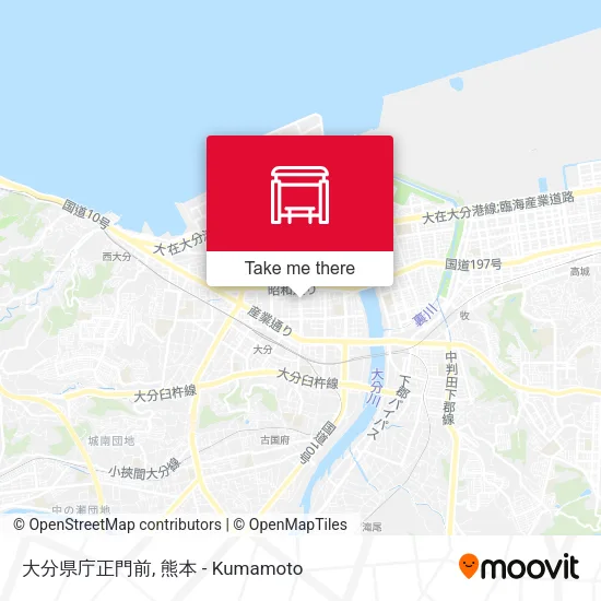 大分県庁正門前 map