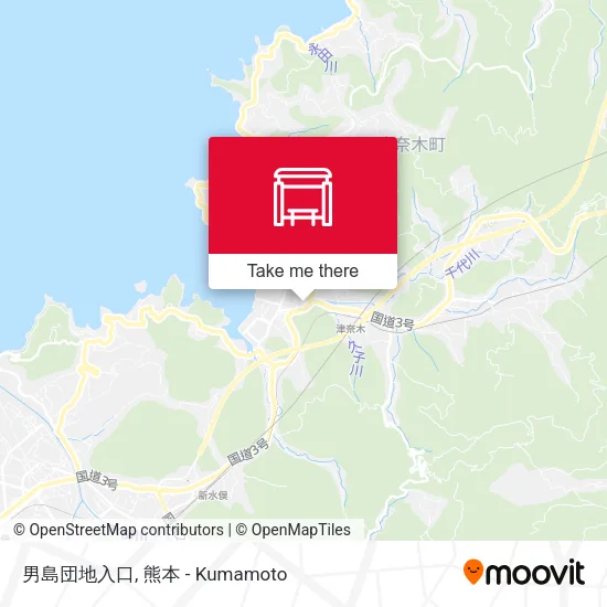 男島団地入口 map