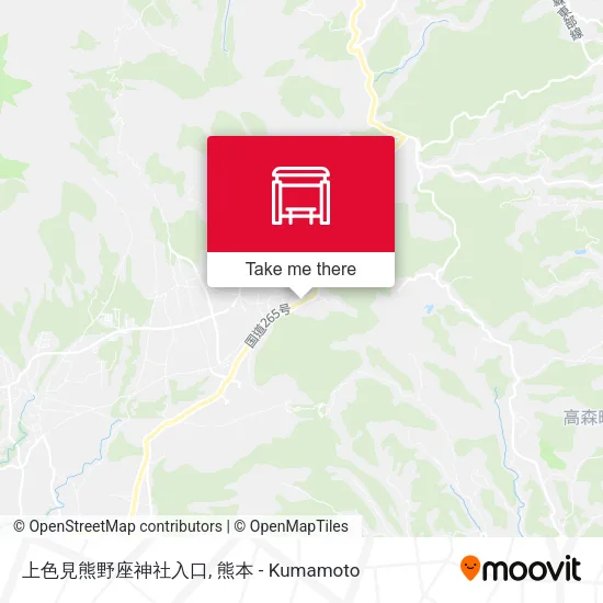 上色見熊野座神社入口 map