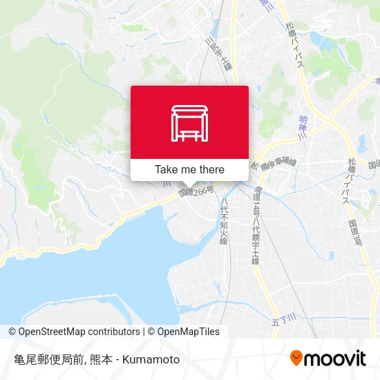 亀尾郵便局前 map