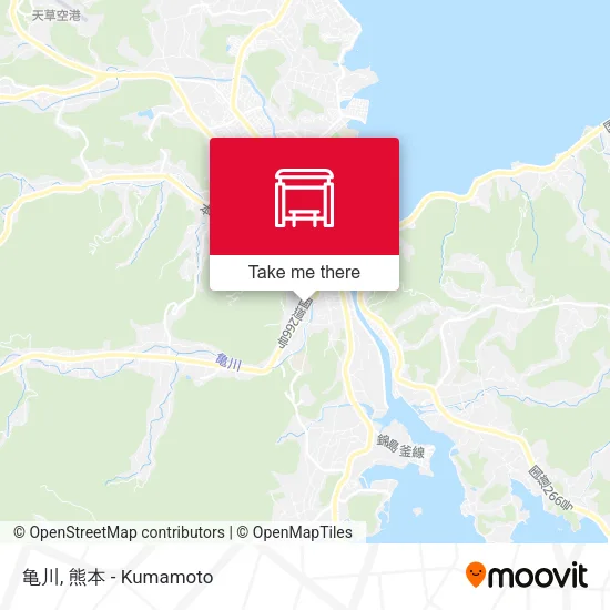 亀川 map