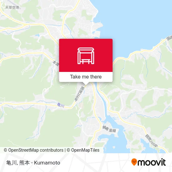 亀川 map
