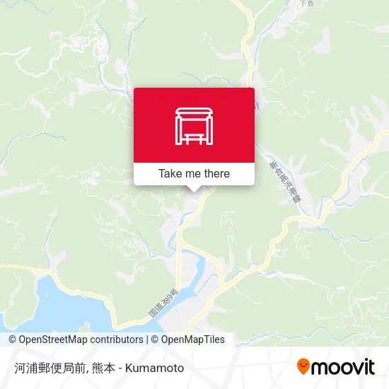 河浦郵便局前 map
