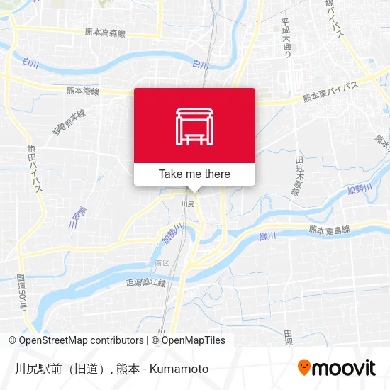 川尻駅前（旧道） map