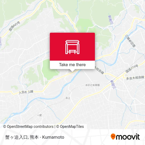 蟹ヶ迫入口 map
