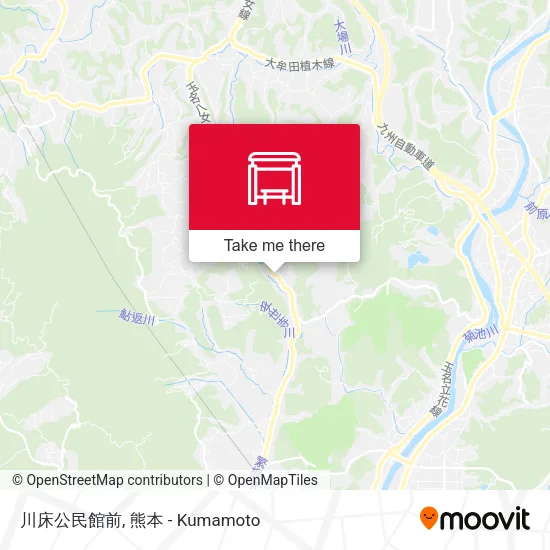 川床公民館前 map