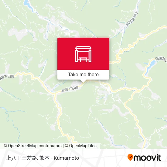 上八丁三差路 map