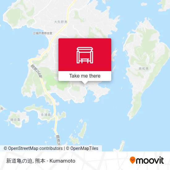 新道亀の迫 map