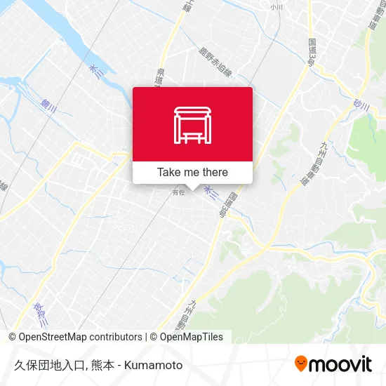 久保団地入口 map