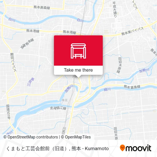くまもと工芸会館前（旧道） map