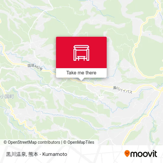 黒川温泉 map