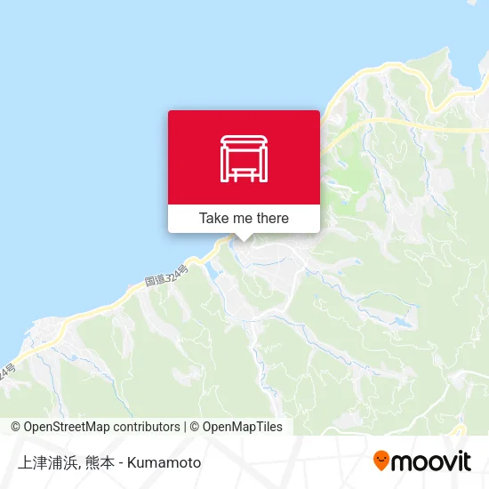 上津浦浜 map