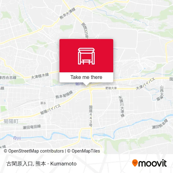 古閑原入口 map