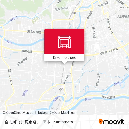 合志町（川尻市道） map