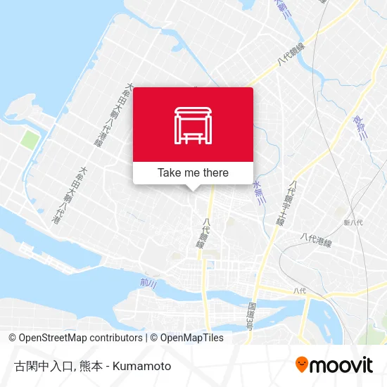 古閑中入口 map