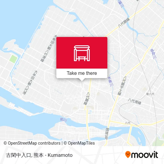 古閑中入口 map