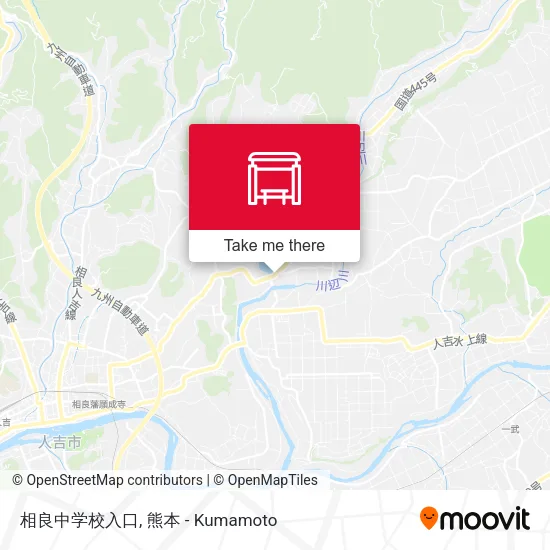 相良中学校入口 map
