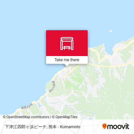 下津江四郎ヶ浜ビーチ map