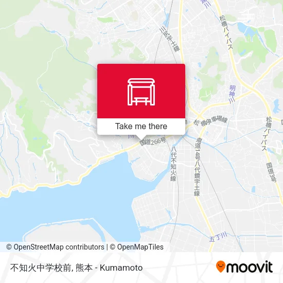 不知火中学校前 map