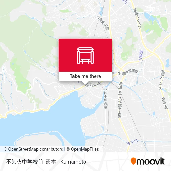 不知火中学校前 map
