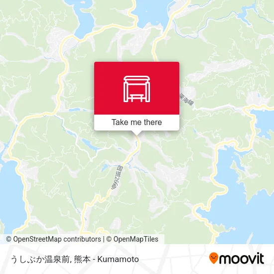 うしぶか温泉前 map