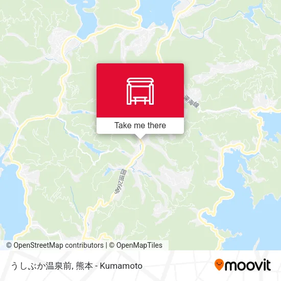 うしぶか温泉前 map