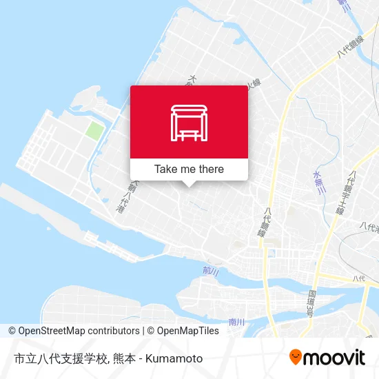 市立八代支援学校 map
