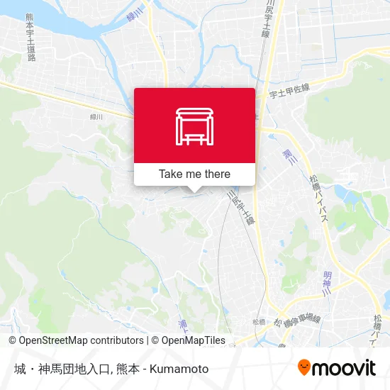 城・神馬団地入口 map