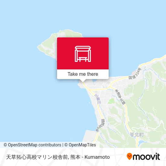 天草拓心高校マリン校舎前 map